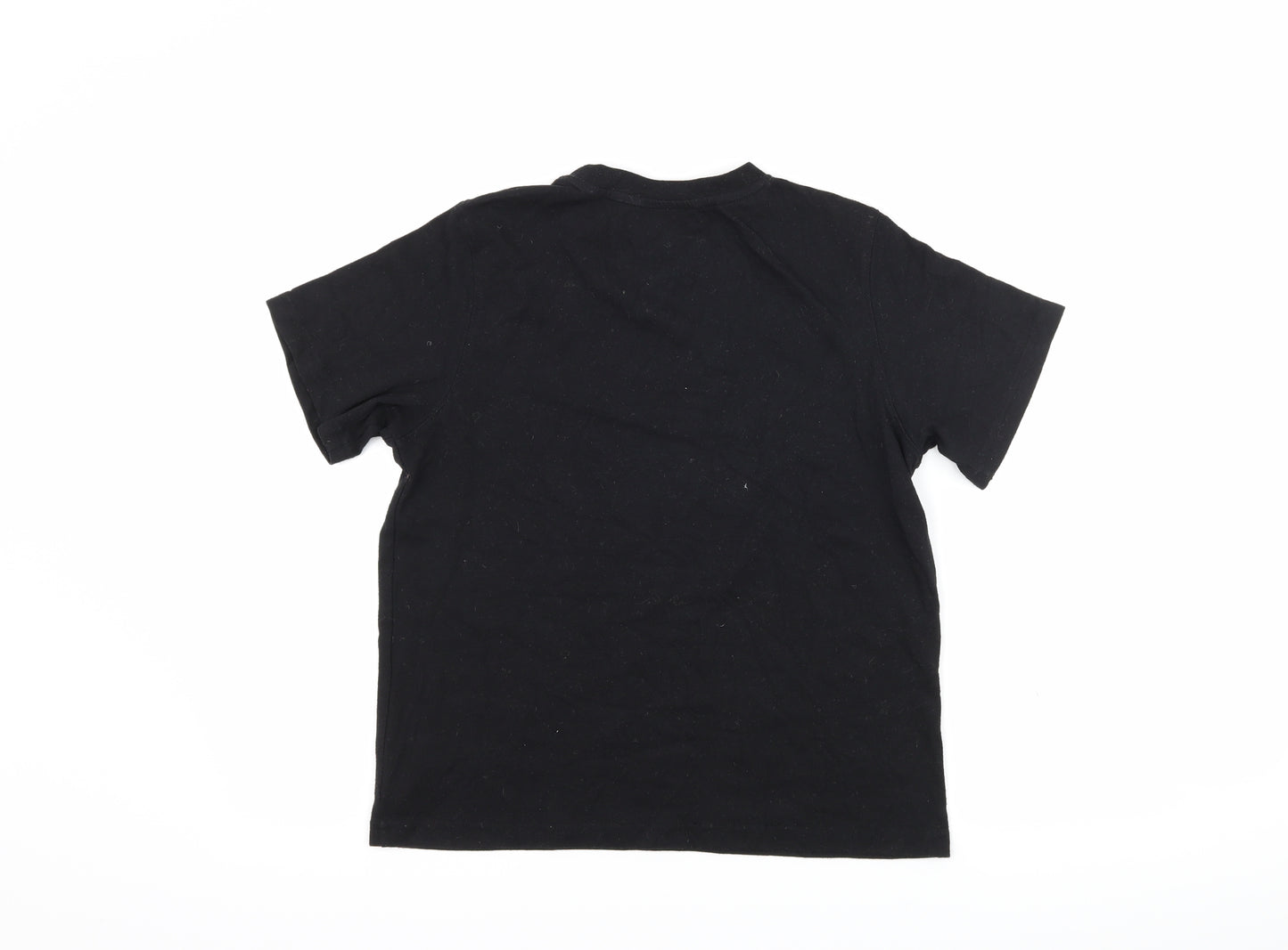Preworn Boys Black   Basic T-Shirt Size 11-12 Years  - batman