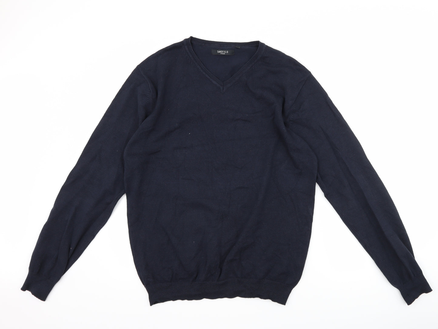 sandfield Mens Blue   Pullover Jumper Size L