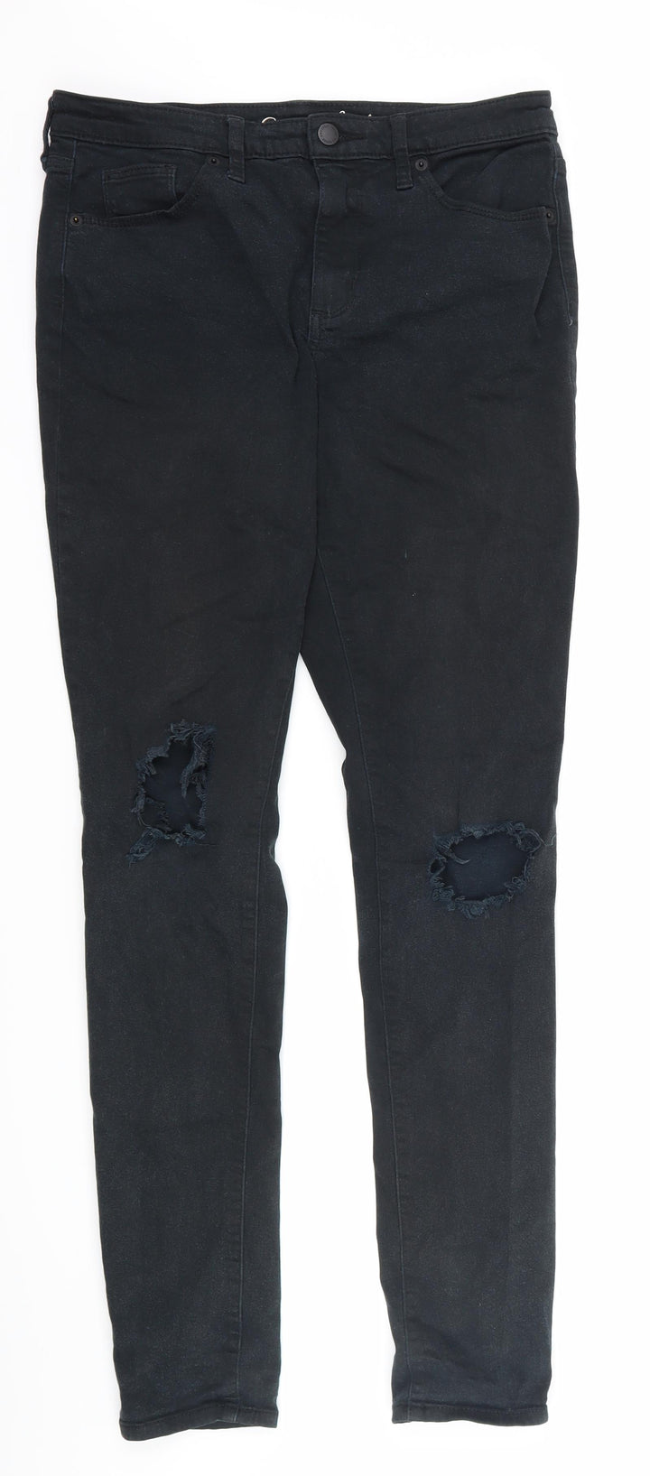 Universal Thread Womens Black Denim Skinny Jeans Size 32 L32 in