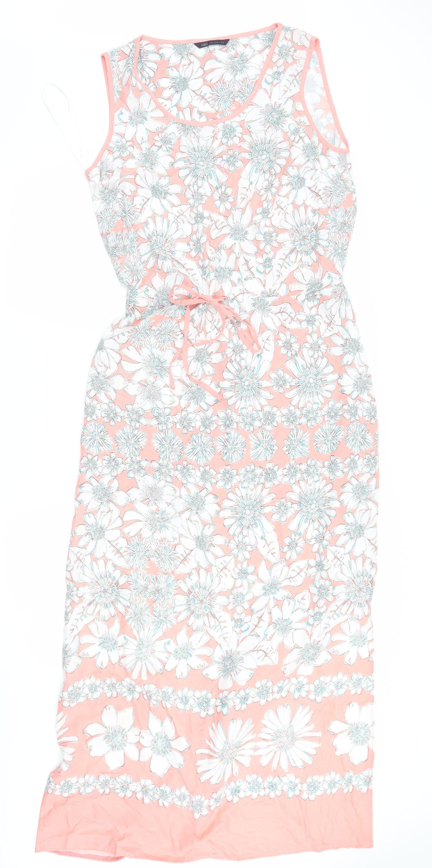 Marks and Spencer Womens Pink Floral  Maxi  Size 12