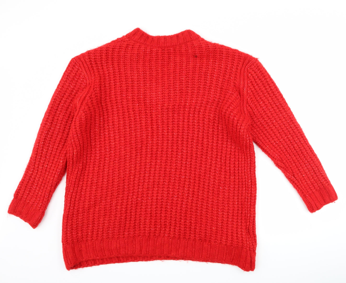 Mango Womens Red   Pullover Jumper Size S