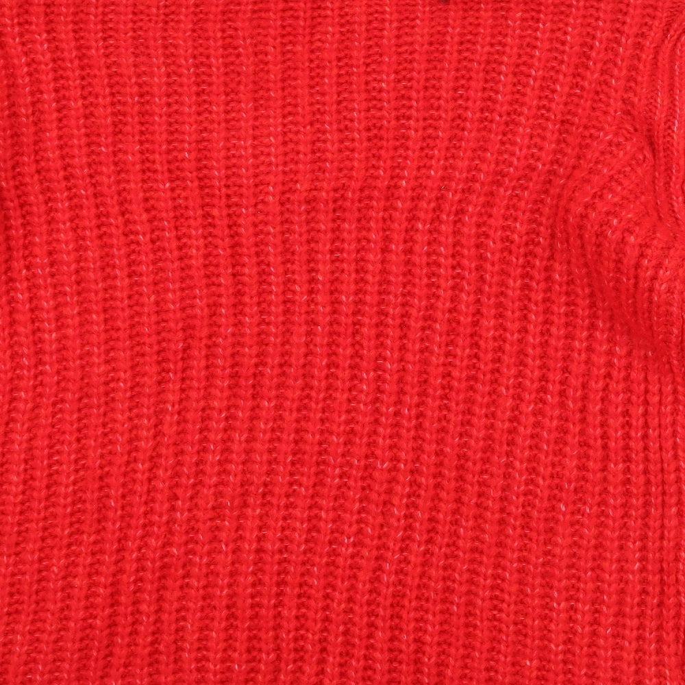 Mango Womens Red   Pullover Jumper Size S