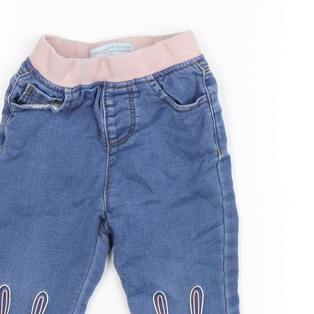 Pimark Girls Blue   Jogger Jeans Size 18-24 Months