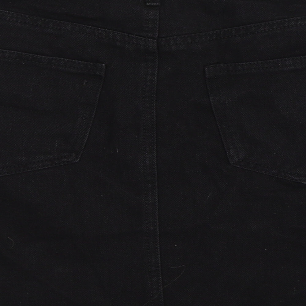Primark Womens Black  Denim A-Line Skirt Size 8