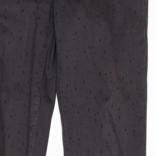 Spirit Womens Purple Polka Dot  Skinny Jeans Size 32 in L31 in