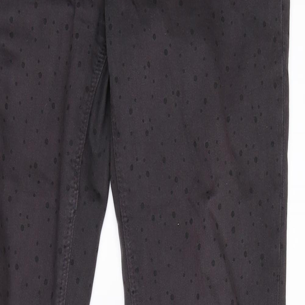 Spirit Womens Purple Polka Dot  Skinny Jeans Size 32 in L31 in