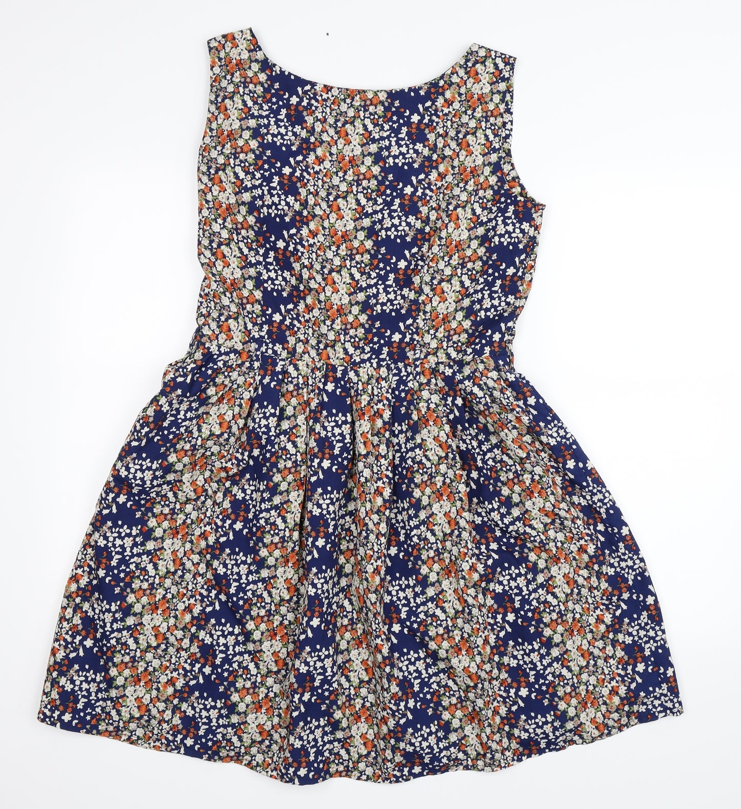 Yumi Womens Multicoloured Floral  Skater Dress  Size 14