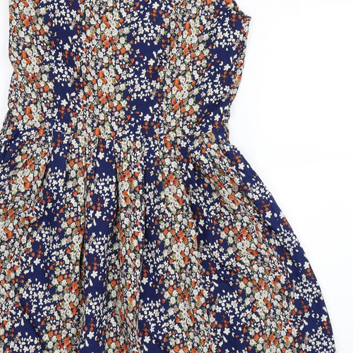 Yumi Womens Multicoloured Floral  Skater Dress  Size 14