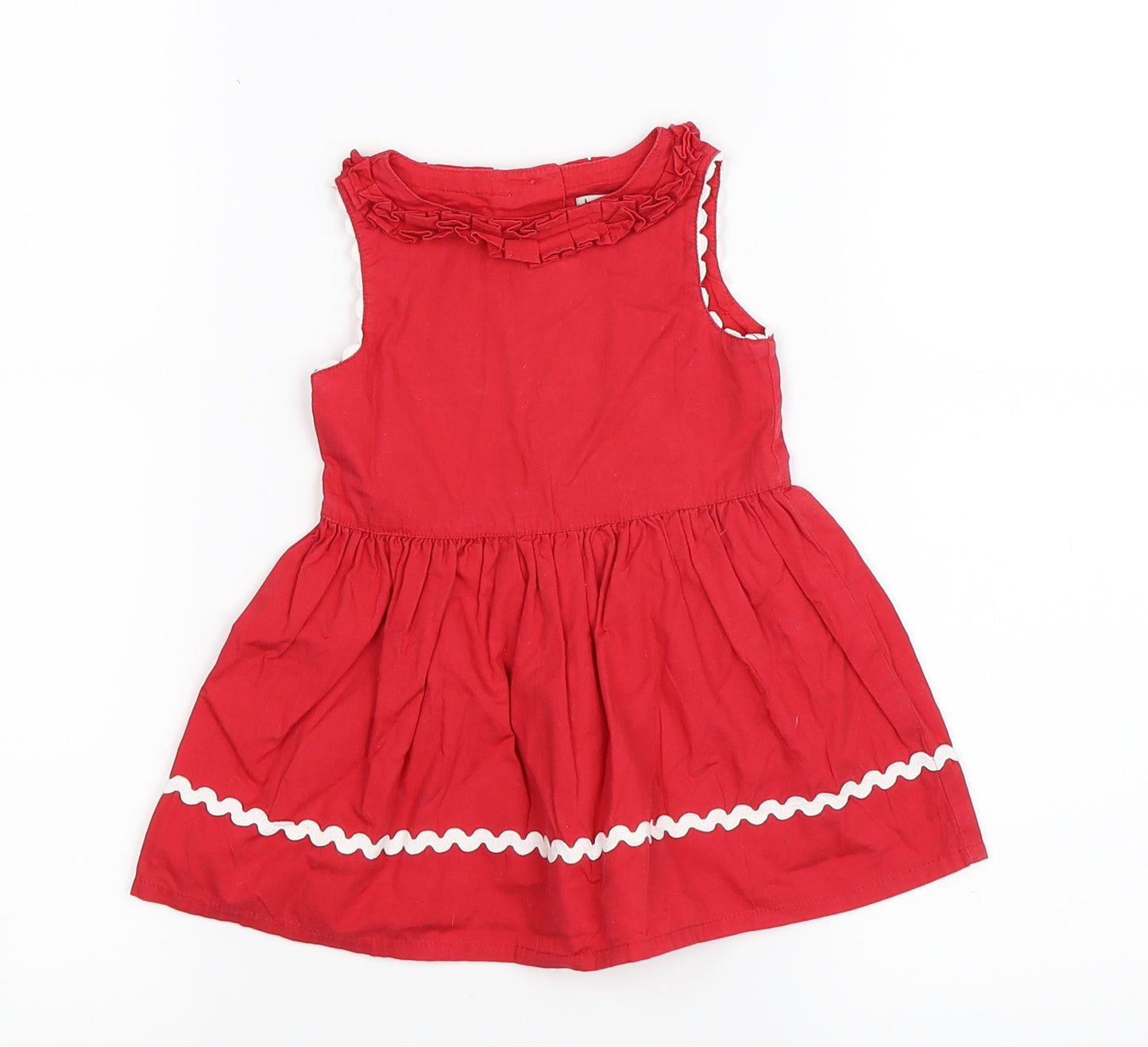 NEXT Girls Red   Skater Dress  Size 3-6 Months