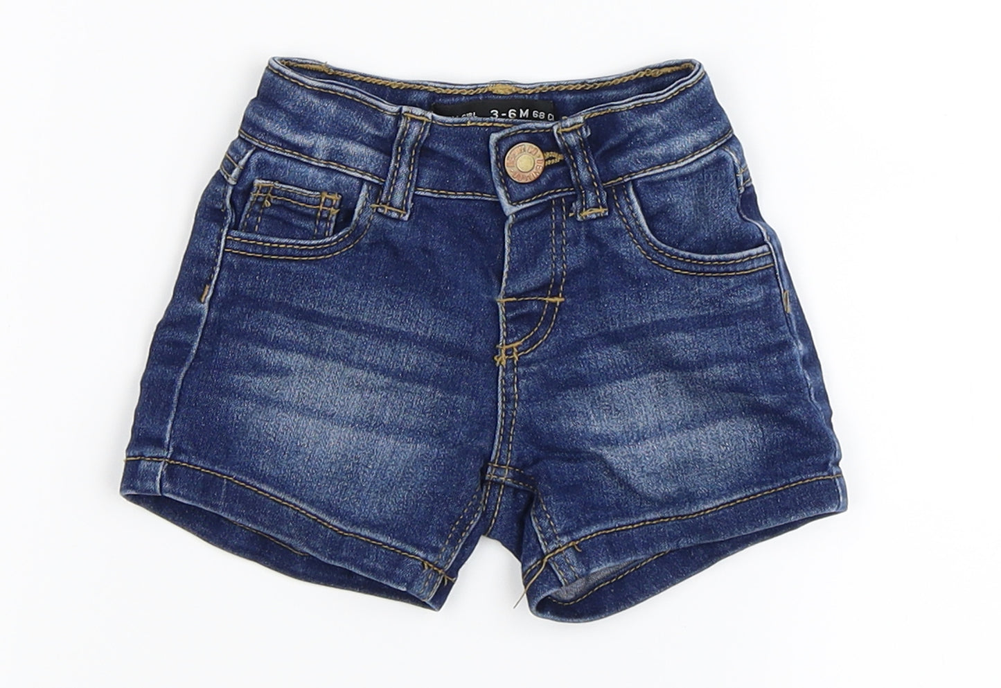 Primark Girls Blue   Cropped Trousers Size 3-6 Months  - Shorts