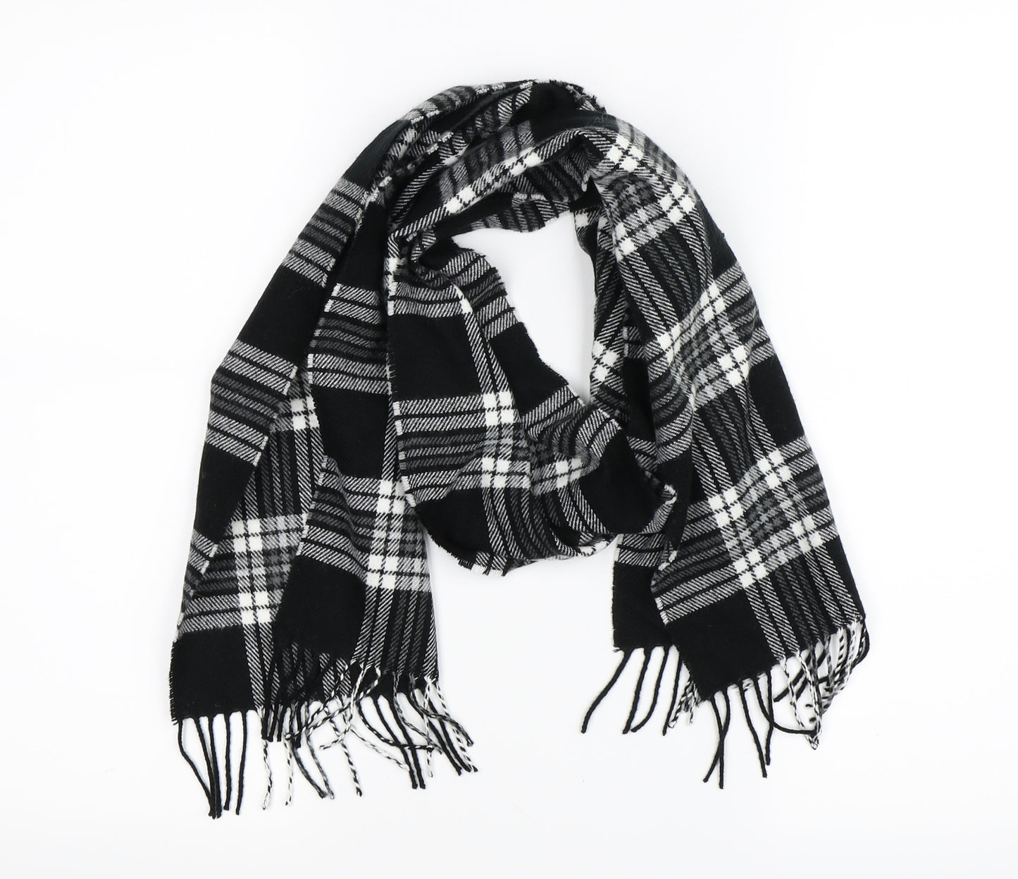 Marks and Spencer Womens Black Check   Scarf