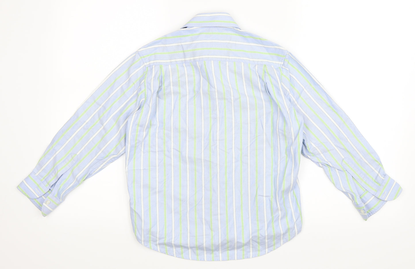 Bus Stop Boys Blue Striped  Basic Button-Up Size 8 Years