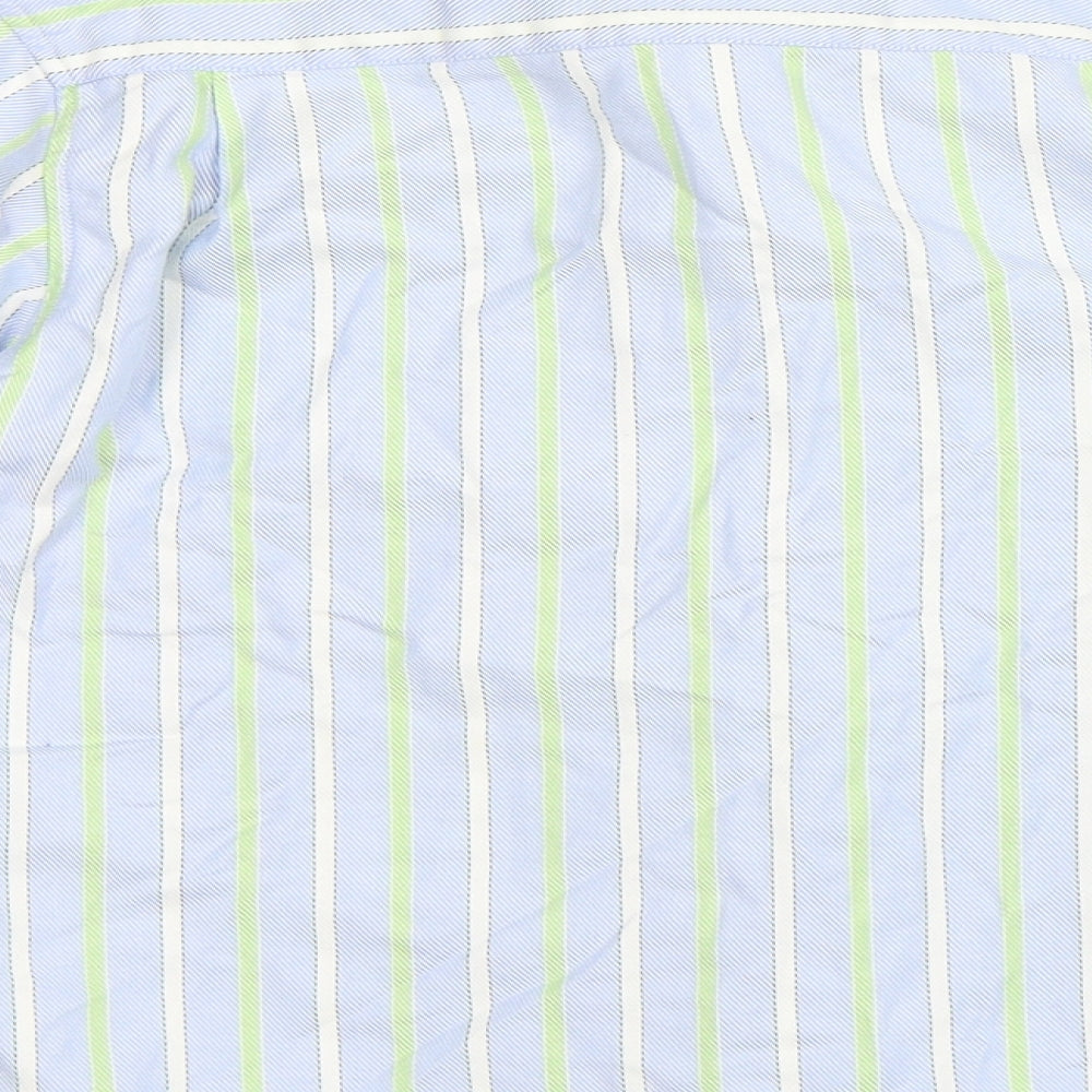 Bus Stop Boys Blue Striped  Basic Button-Up Size 8 Years