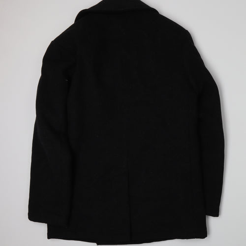 H&M Mens Grey   Overcoat Jacket Size L