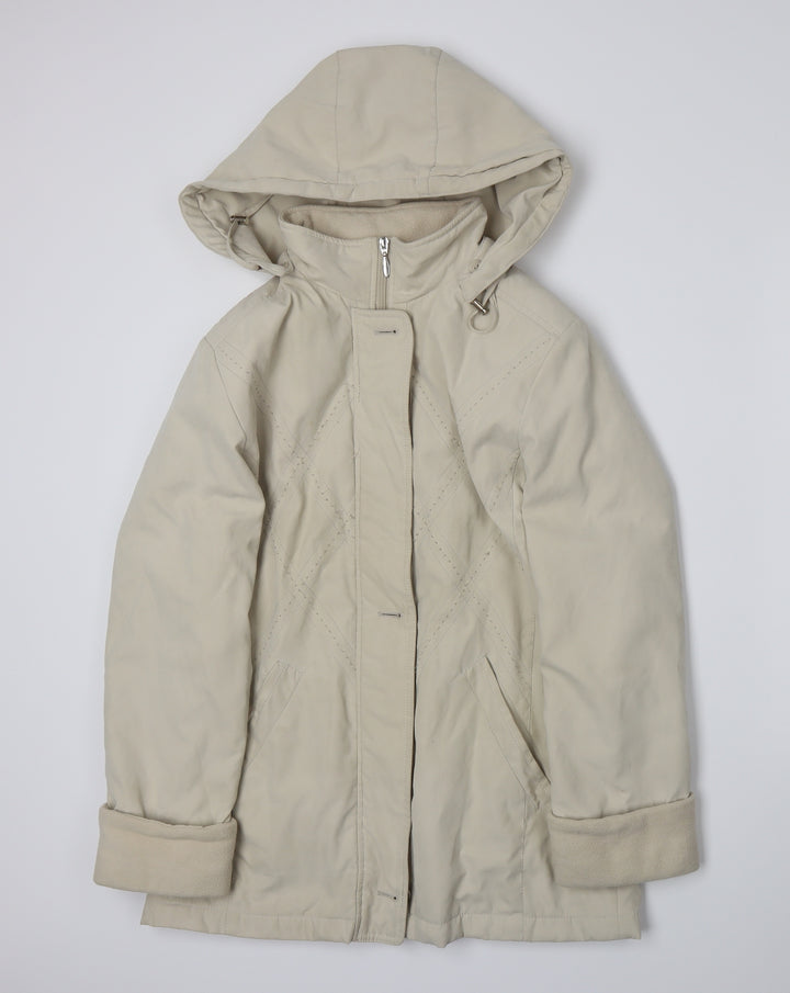 EWM Womens Beige Jacket Cape Size 12
