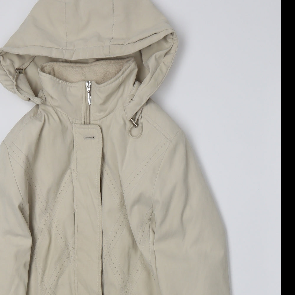 EWM Womens Beige   Jacket Cape Size 12