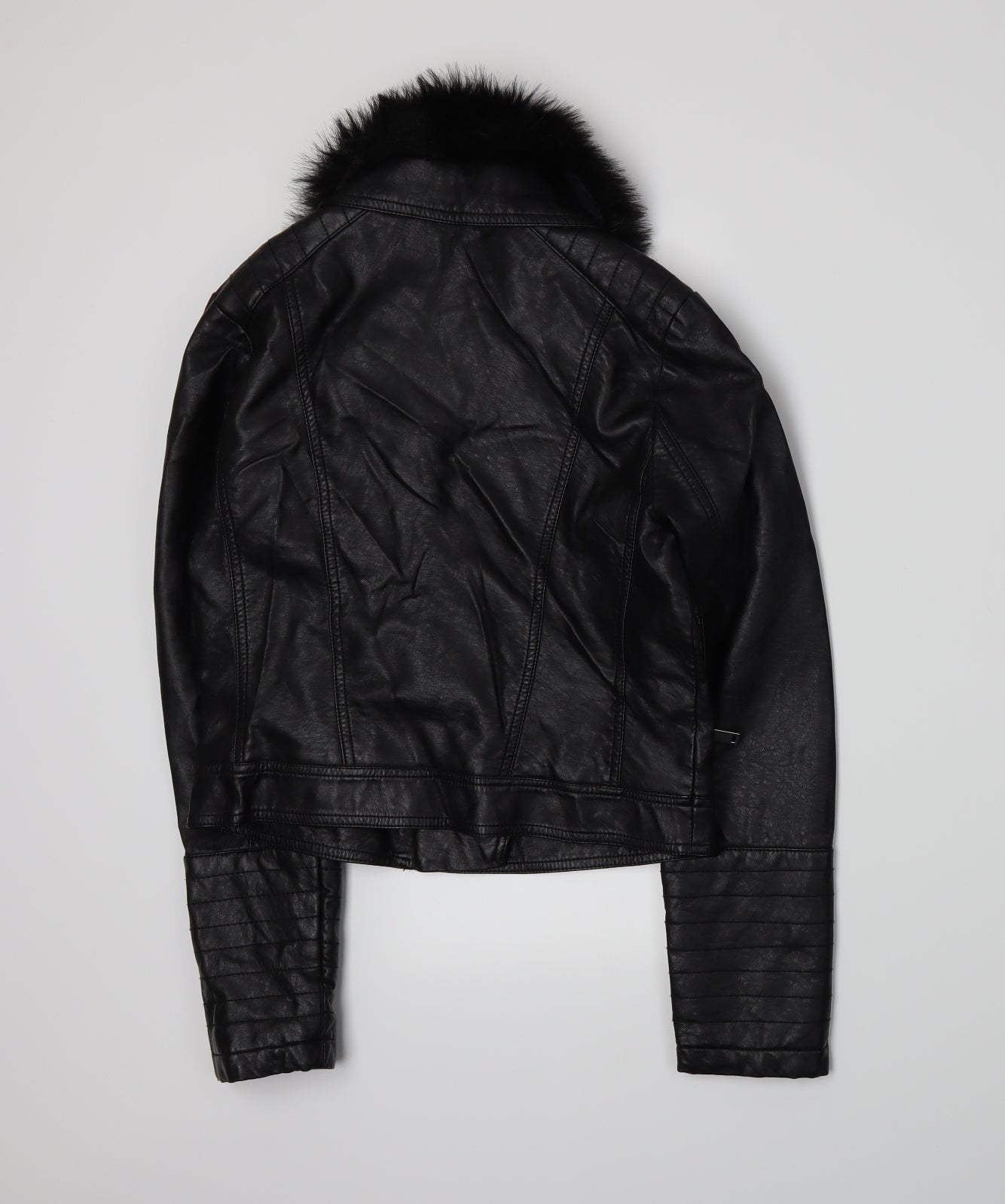 New Look Girls Black   Biker Jacket Size 14-15 Years