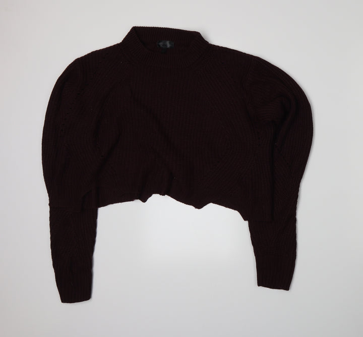 Topshop Womens Red Full Zip Jumper Size 10