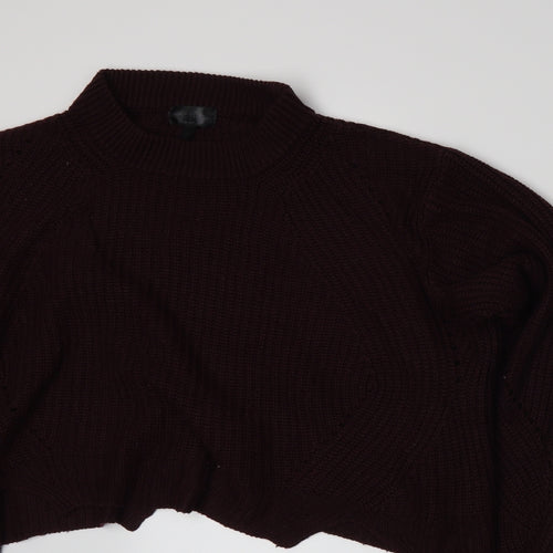 Topshop Womens Red   Full Zip Jumper Size 10