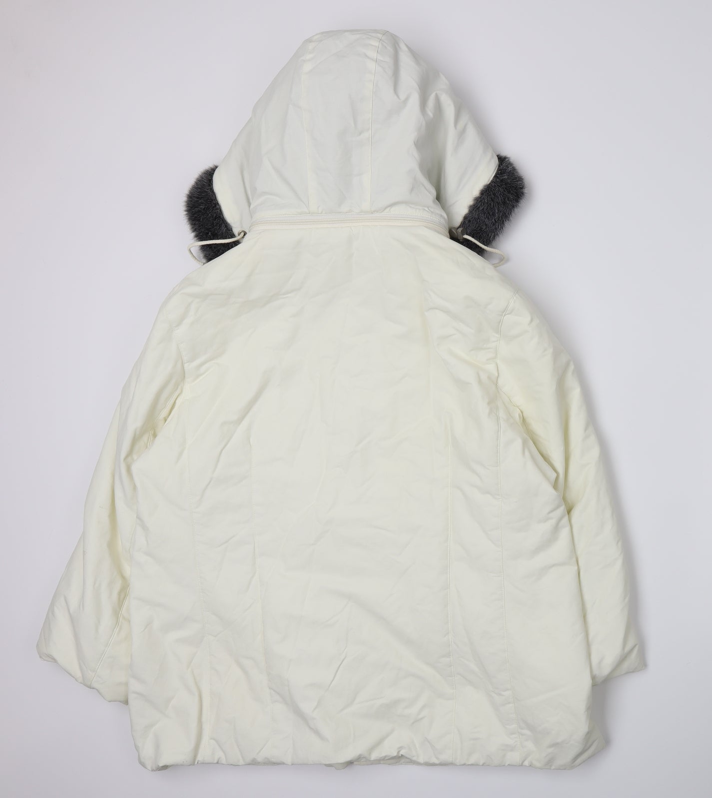 Maine New England Womens White   Parka Coat Size 20