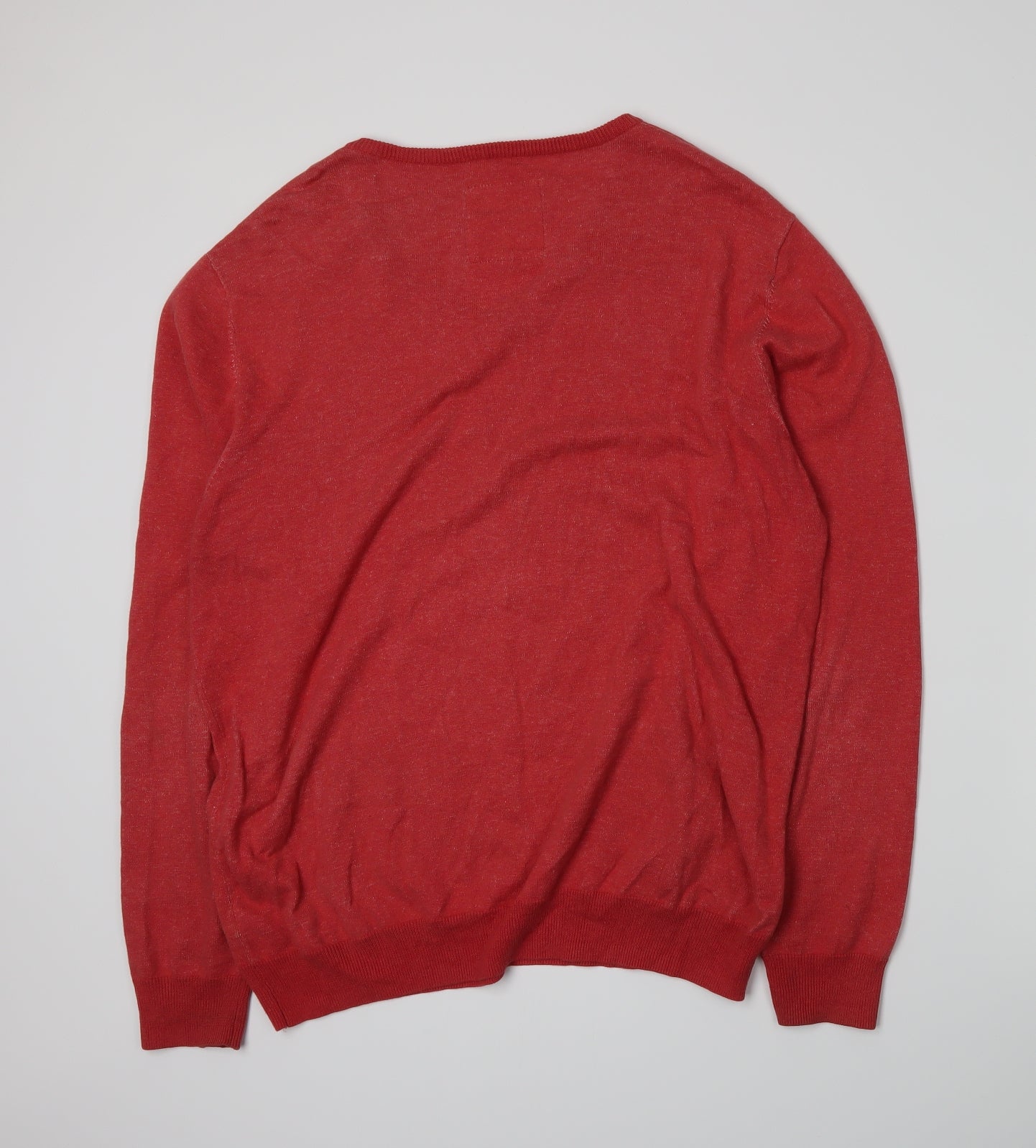 Jasper Conran Mens Red  Knit Pullover Jumper Size L