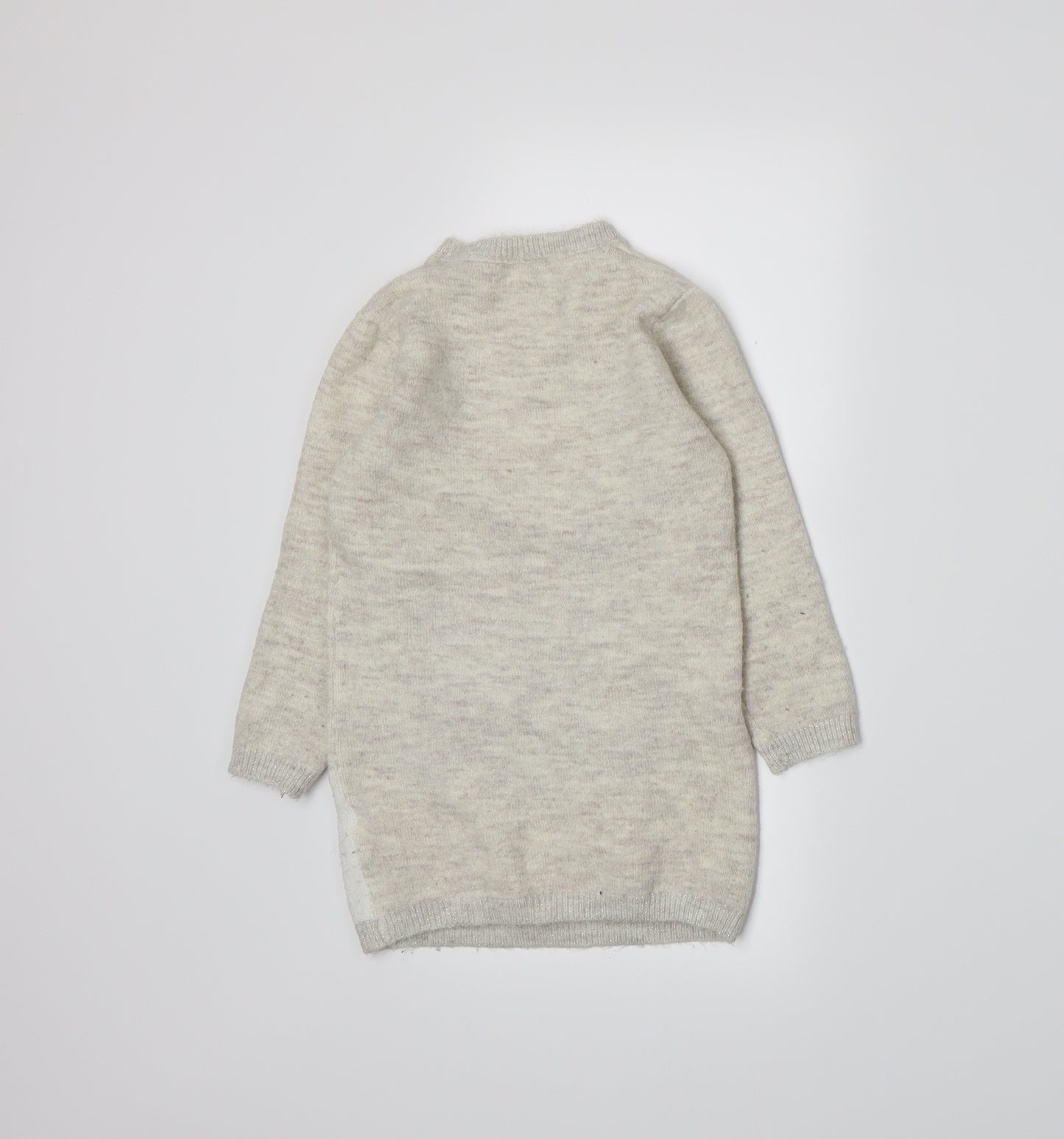 Primark Girls Beige  Knit Pullover Jumper Size 4-5 Years