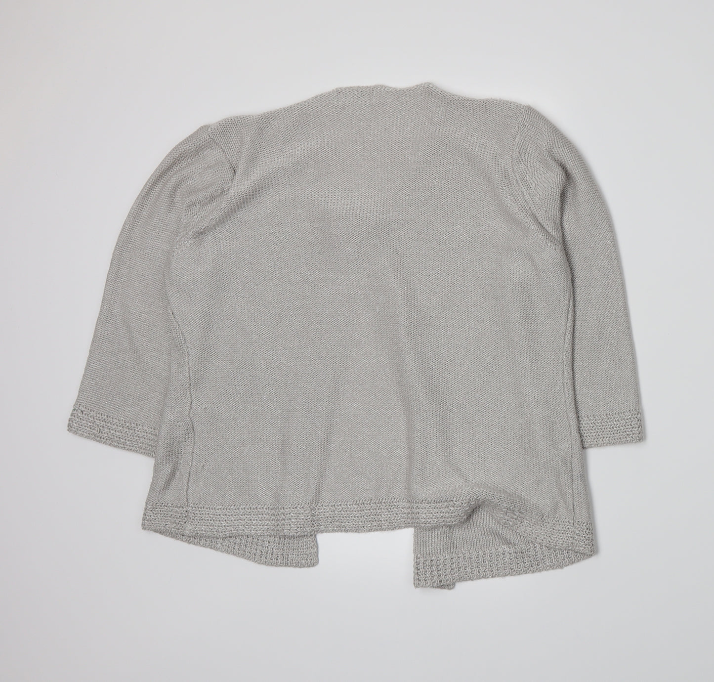 Per Una Womens Grey  Knit Cardigan Jumper Size M