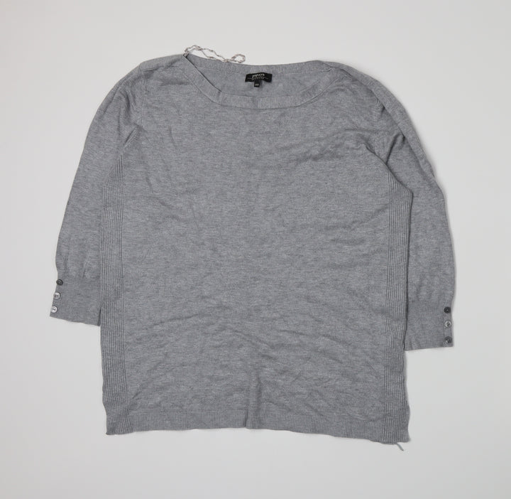 Papaya Womens Grey  Knit Pullover Jumper Size 20