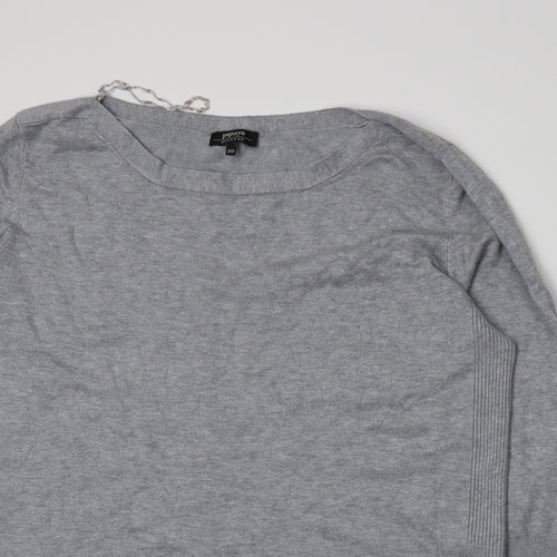 Papaya Womens Grey  Knit Pullover Jumper Size 20