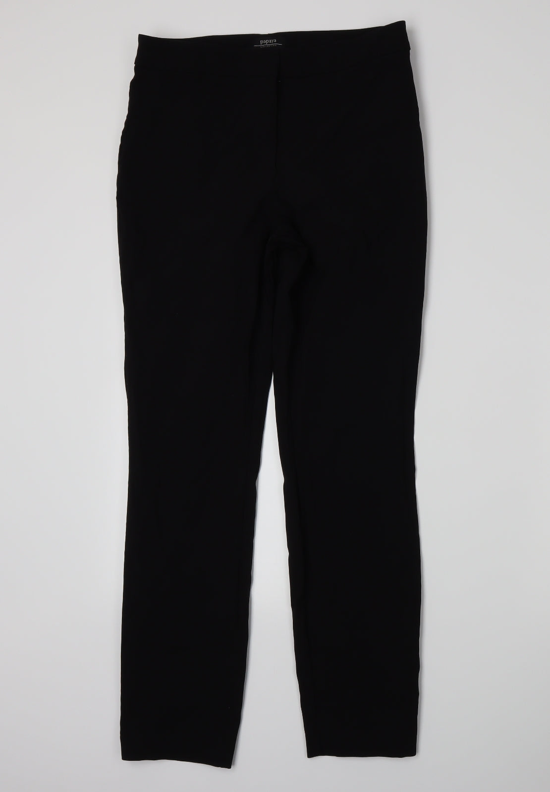 Papaya Womens Black   Trousers  Size 12 L28 in