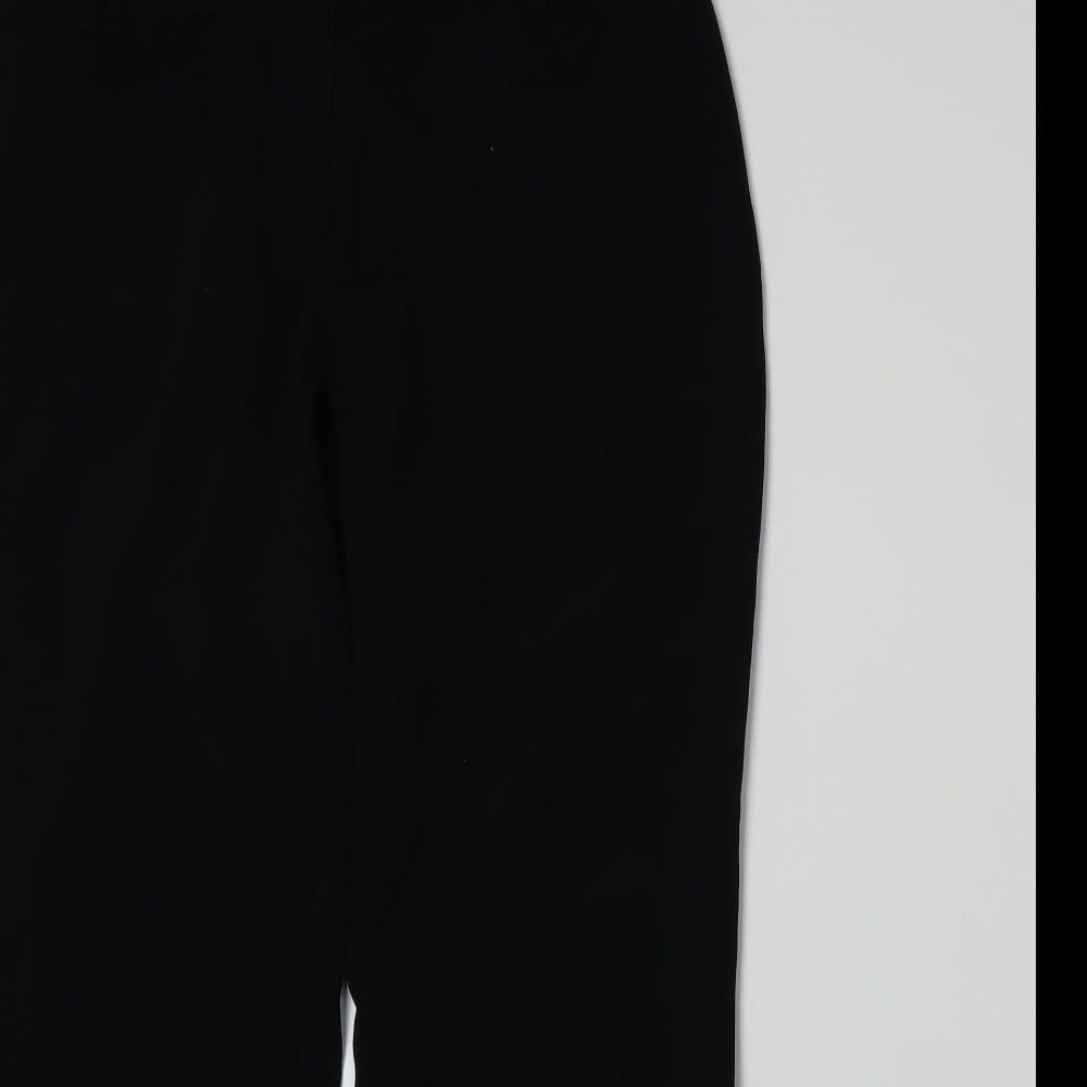 Marks and Spencer Womens Black   Trousers  Size 14 L28 in