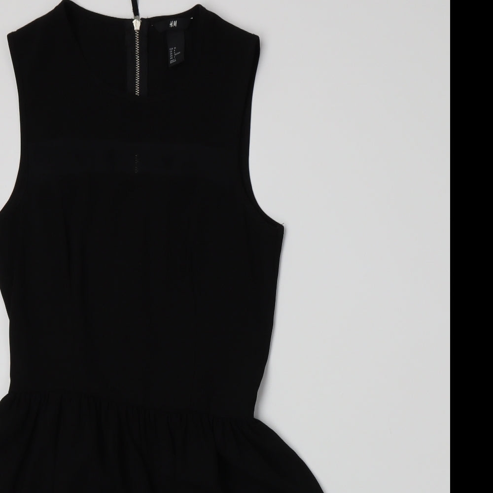 H&M Womens Black   A-Line  Size 10