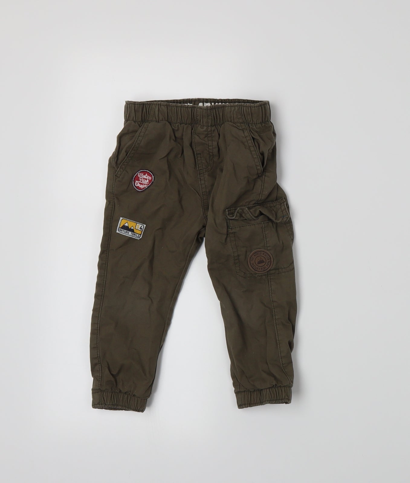 Blukids Boys Green   Cargo Trousers Size 18-24 Months