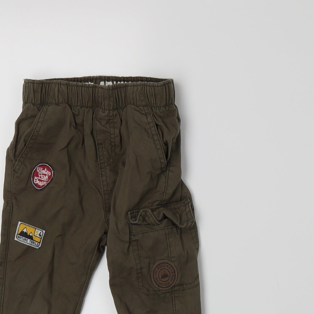 Blukids Boys Green   Cargo Trousers Size 18-24 Months