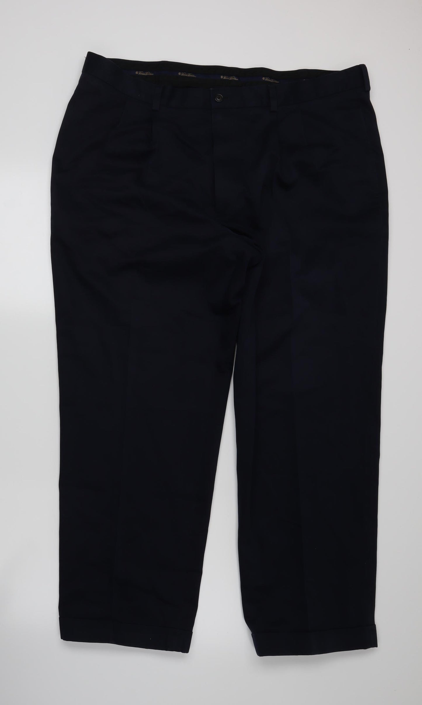 Brooks Brothers Mens Blue   Trousers  Size 42 L28 in