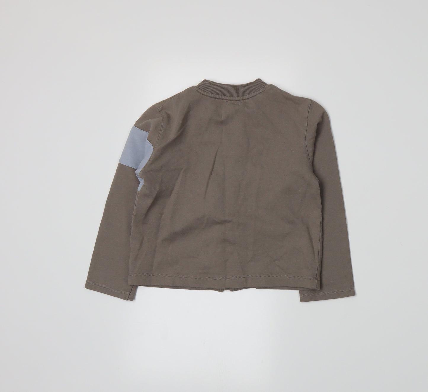 Petit Boy Boys Brown   Full Zip Sweatshirt Size 3 Years