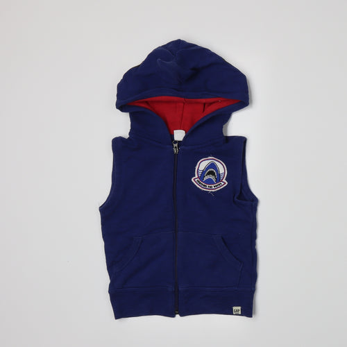 Gap Boys Blue  Jersey Full Zip Hoodie Size 4 Years