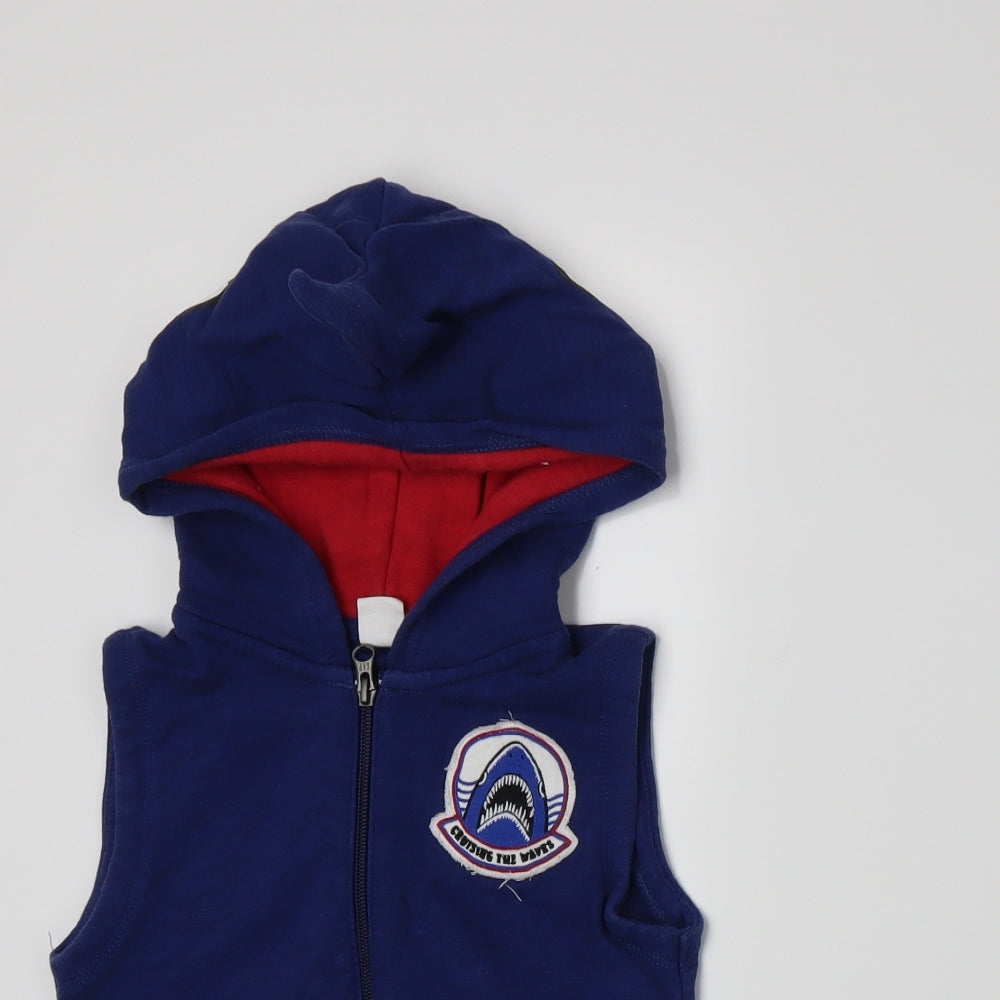 Gap Boys Blue  Jersey Full Zip Hoodie Size 4 Years