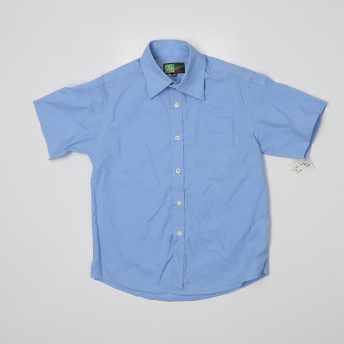lumps Boys Blue   Basic Button-Up Size 8-9 Years