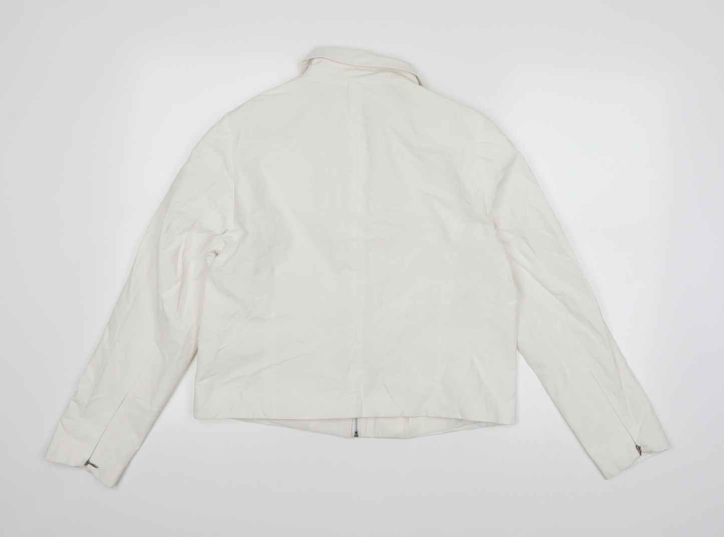 BHS Womens White   Overcoat Coat Size 12