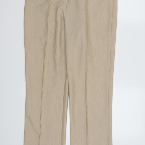 Anista Womens Brown  Rayon Trousers  Size 12 L28 in