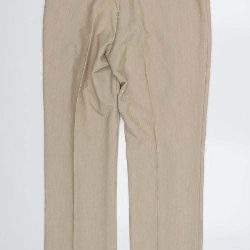 Anista Womens Brown  Rayon Trousers  Size 12 L28 in