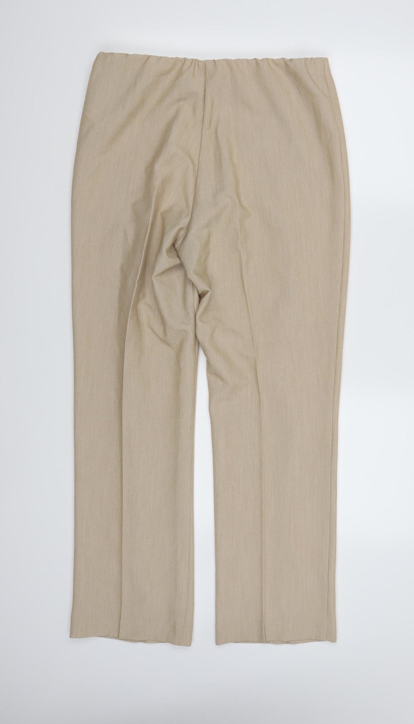 Anista Womens Brown  Rayon Trousers  Size 12 L28 in