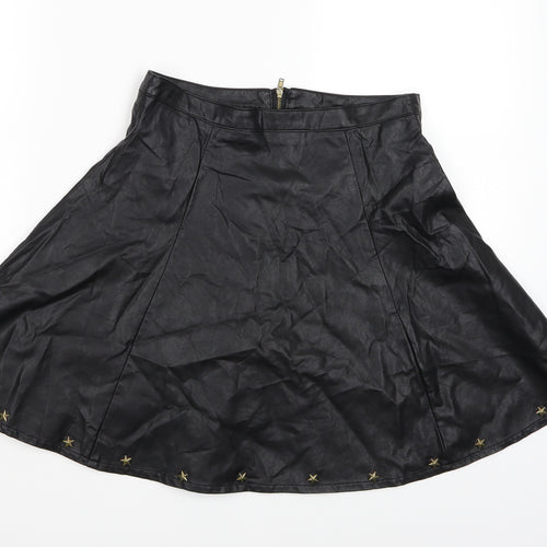 Ad Lib Womens Black   A-Line Skirt Size 10