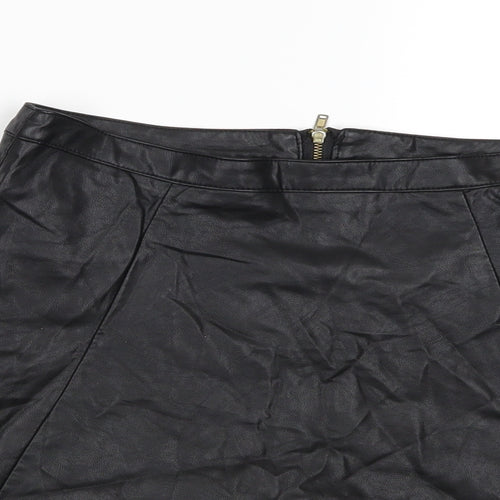 Ad Lib Womens Black   A-Line Skirt Size 10