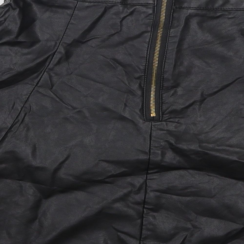 Ad Lib Womens Black   A-Line Skirt Size 10