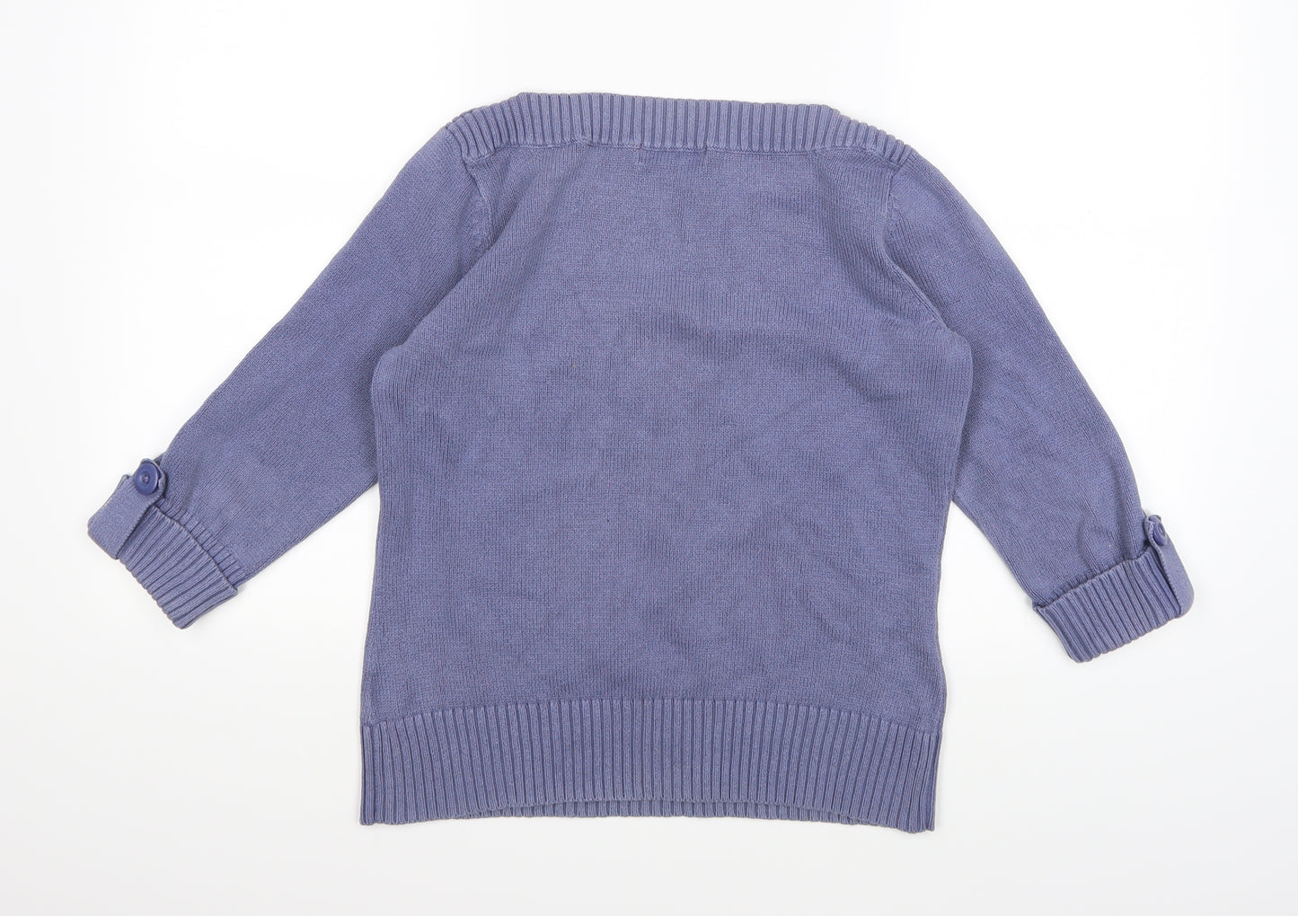 Marks and Spencer Womens Purple  Knit Pullover Jumper Size 14