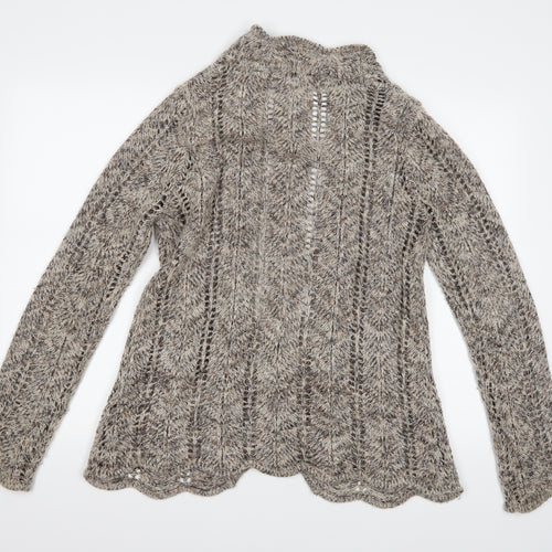 BHS Womens Brown  Knit Cardigan Jumper Size M