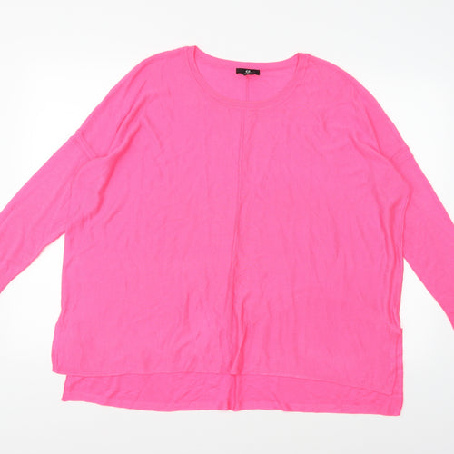 H&M Womens Pink  Knit Pullover Jumper Size M