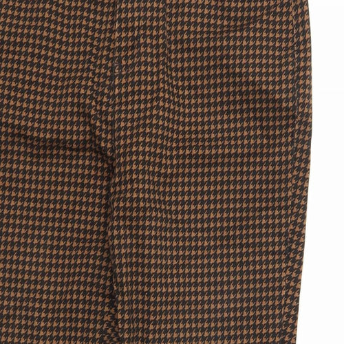 TU Womens Brown Houndstooth Denim Skinny Jeans Size 18 L28 in